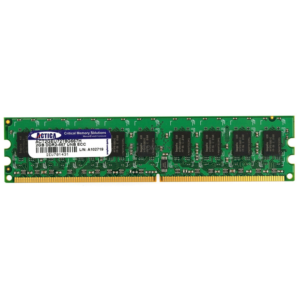 ACT2GEU72T8G667H ACTICA MEMORY 2GB PC2 5300E DDR2